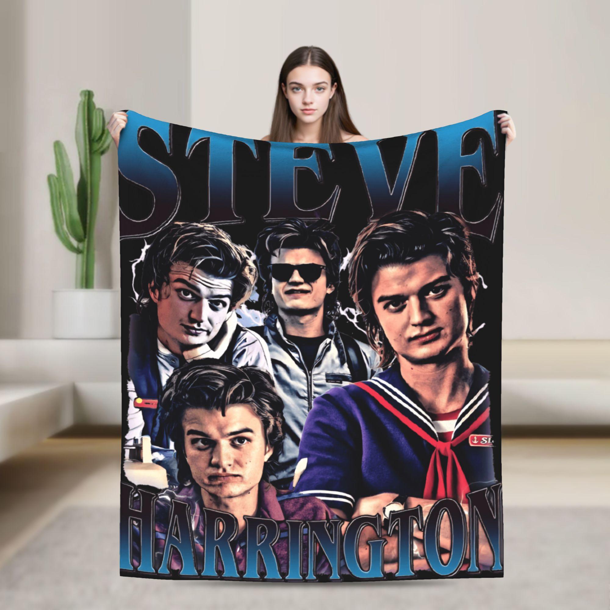 

Плед Steve Harrington, мягкий, теплый, с узором, плюшевый, для детей, для домашнего декора, фланелевое покрывало на кровать. 30x40in