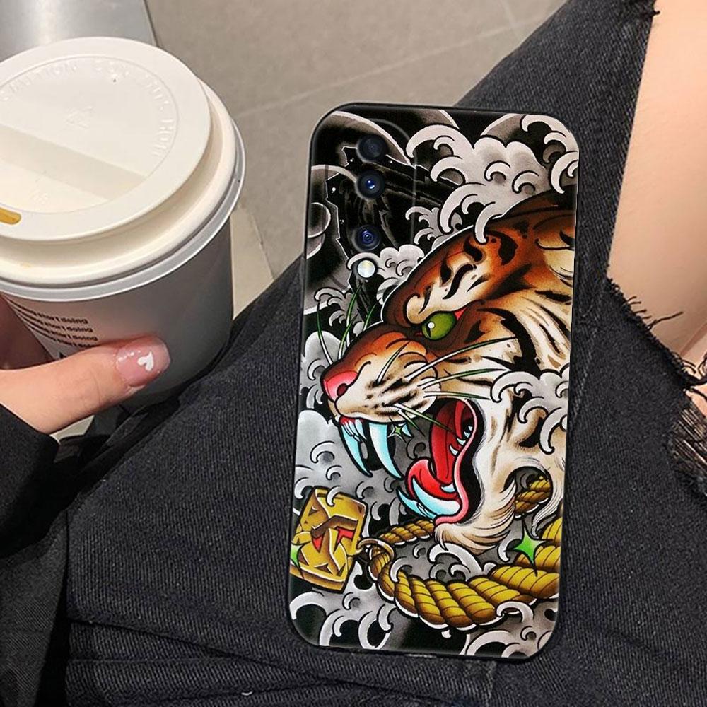 Mythische Drachen-Tiger-Handyhülle für HUAWEI NOVA 3I 7I 8I 9 HONOR 400 20 90 X5C X6B X7 X7B X7D X8 X8B X9 X9B X9D X9A Schutzhülle