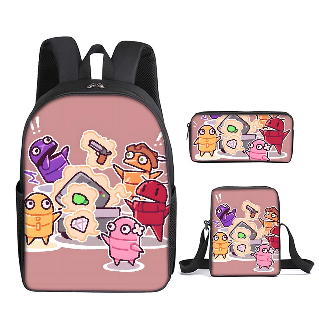 R.E.P.O. Game 3Pcs/Set Backpack Student School Shoulder Bag Kid Cute Travel Backpack Children Birthday Gifts
