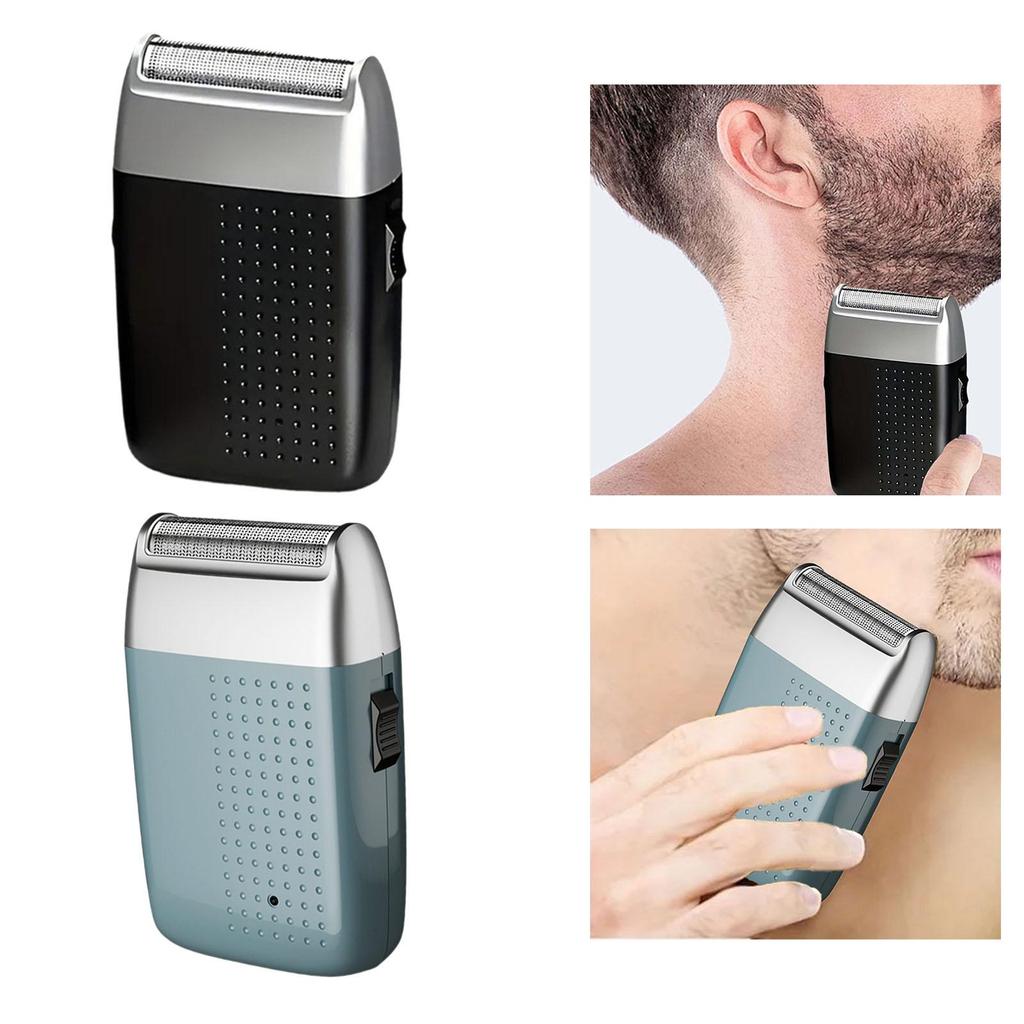 Electric Mini Shaver for Men, Face Hair Removal Lightweight, Waterproof, Electric Razor Beard Trimmer for Traveling, Camping