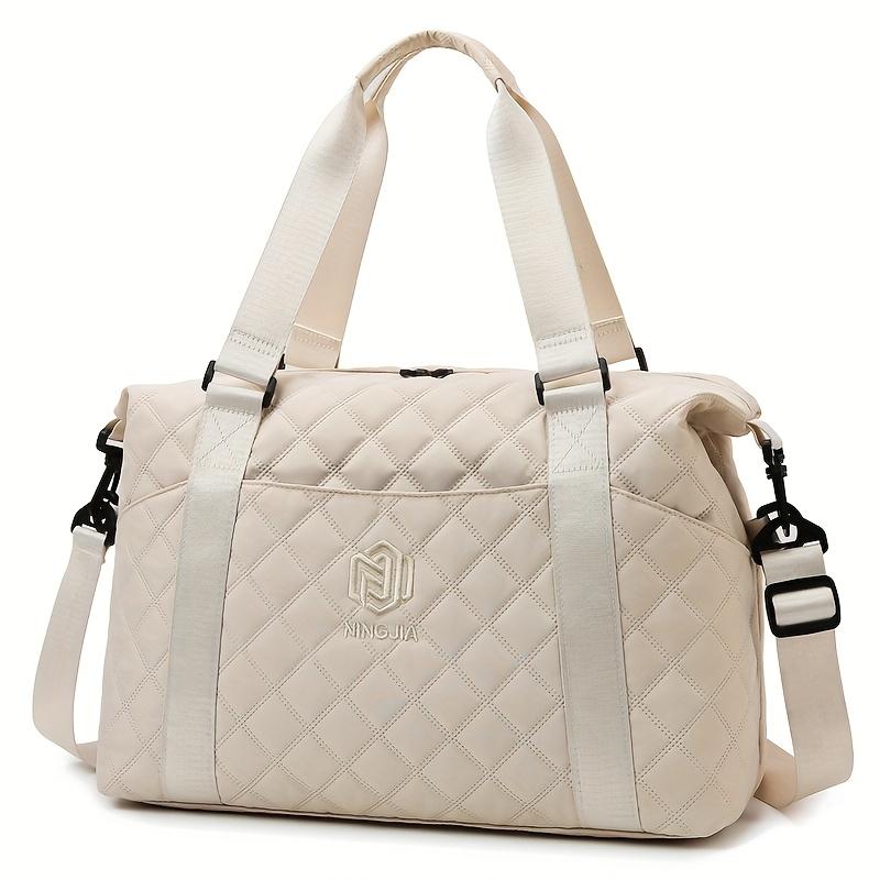 Universal large capacity travel bag for men and women, can be held and cross-body, suitable for travel, gym, storage and separation of wet and dry