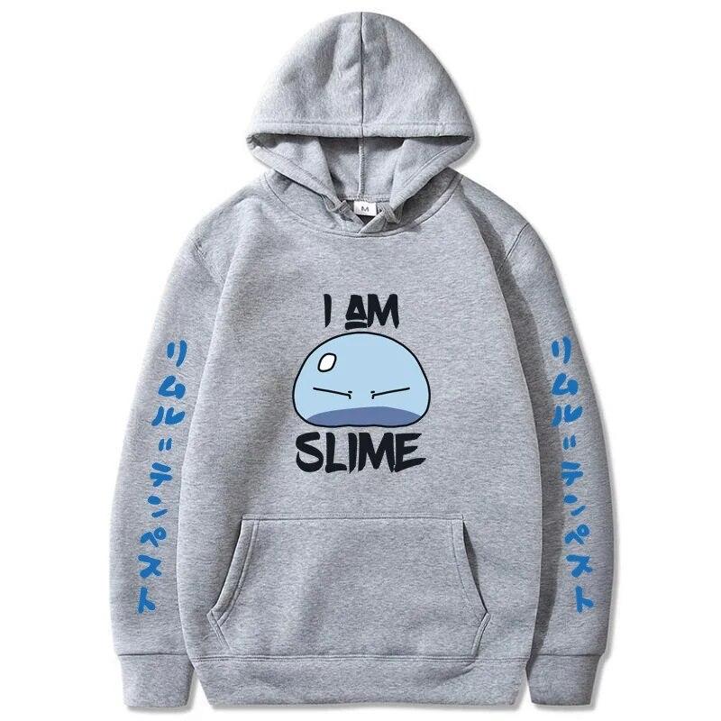 Esa vez que me reencarné como un slime Sudadera con capucha con estampado de anime Ropa de calle Sudadera unisex de moda para mujer Sudaderas de gran tamaño Sudadera con capucha