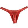 Shiny Male Underwear Stretchy Faux Leather T Back G String Thong Pants