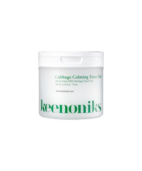 KEENONIKS Cabbage Calming Toner Pads (70 Sheets)