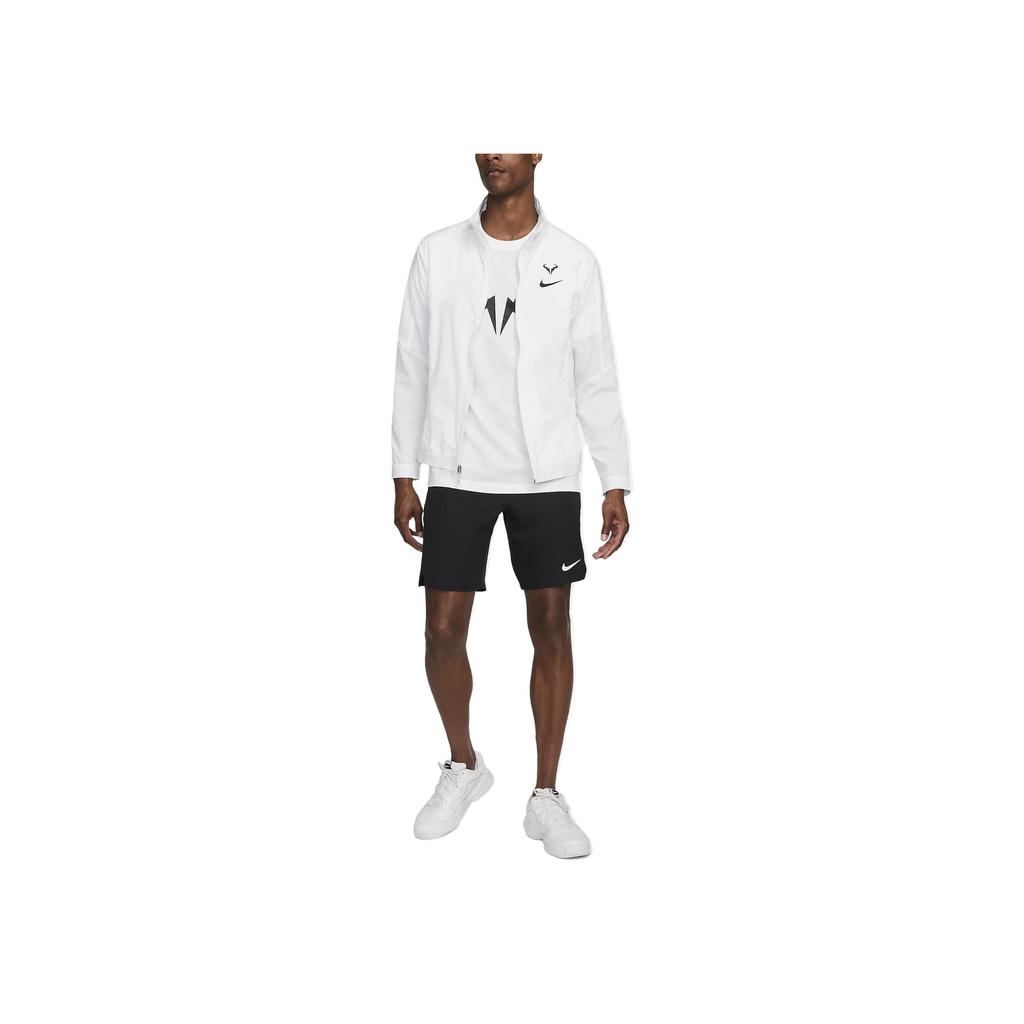 Nike Logo Print Zip-Up Long Sleeve Jacket Men Jackets White DD8537-100