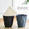 Trash Can,Nordic Style Irregular Trash Can Modern Solid Color Plastic Garbage Rubbish Bin Food Waste Basket Basin Bucket Organizer Home Decor,