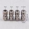 1Set Flexible Coupling Stainless Steel Flex Collet Coupler 3.17/4/5/6Mm For Model Electric Boat Parts
