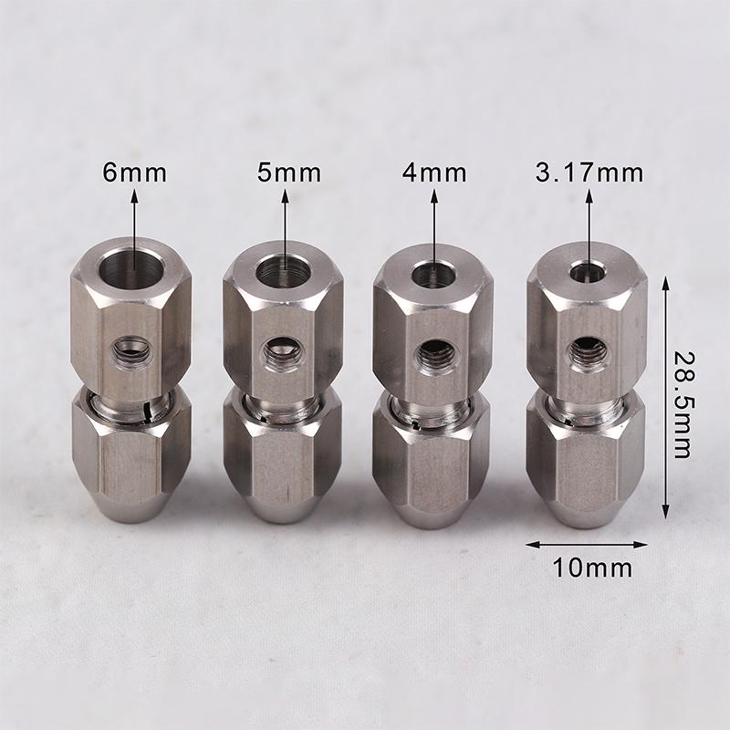 1Set Flexible Coupling Stainless Steel Flex Collet Coupler 3.17/4/5/6Mm For Model Electric Boat Parts