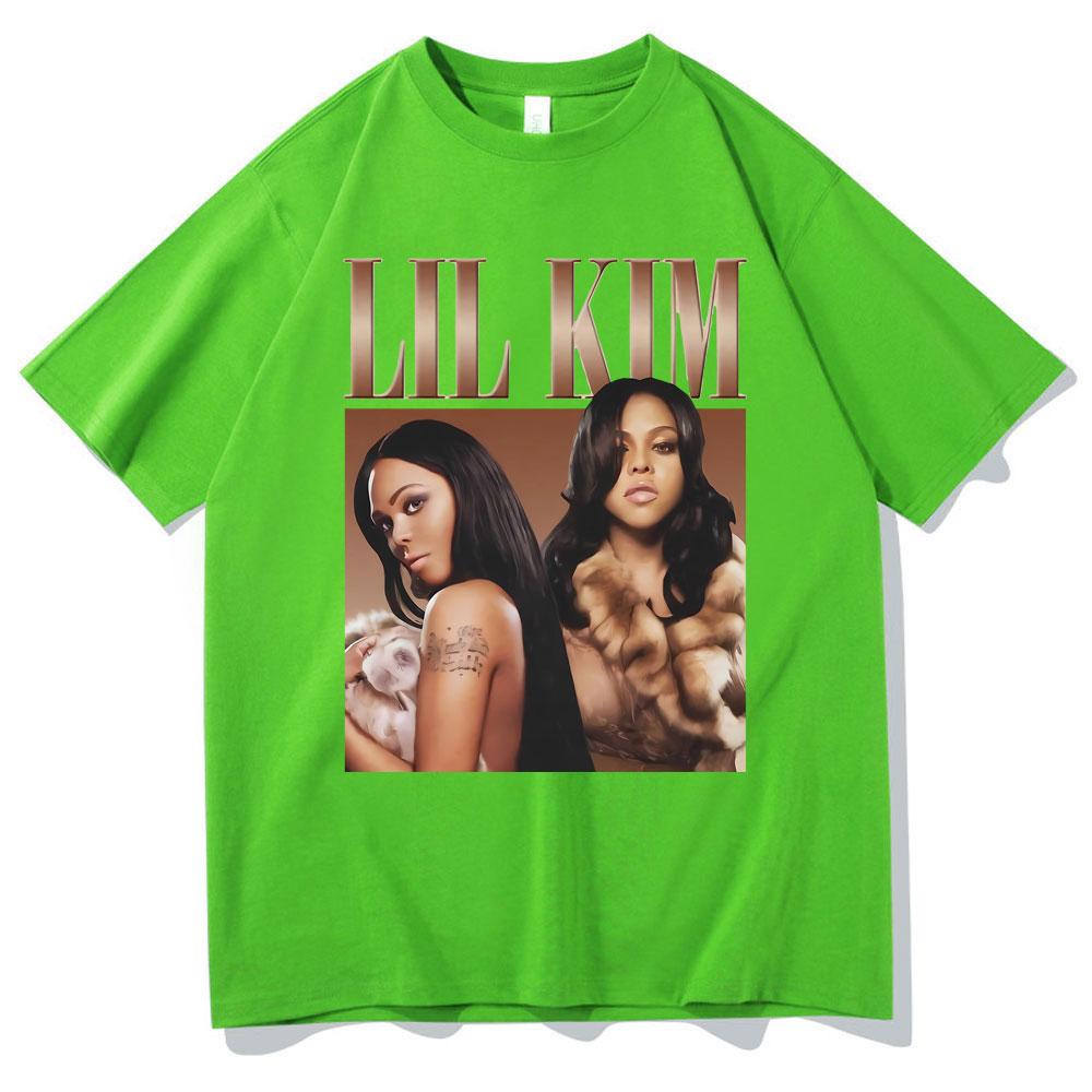 

Rapper Lil Kim Graphic Print Tshirt Men Women Hip Hop Oversized Tshirts Male Vintage T Shirt Unisex Casual Tops Short Sleeve 4XL