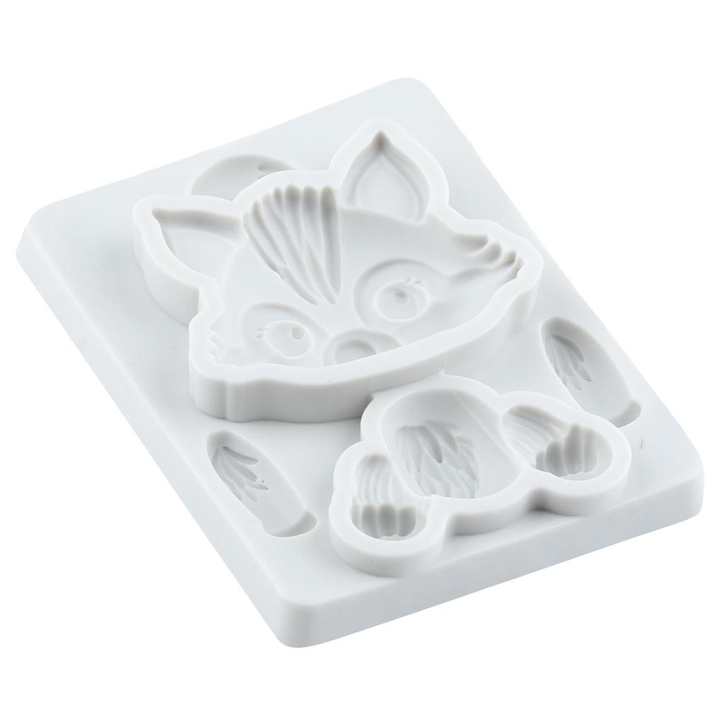 Wolf Silicone Mold Woodland Animal Fondant Molds Cake Decorating Tools Cupcake Topper Candy Resin Clay Chocolate Gumpaste Mold