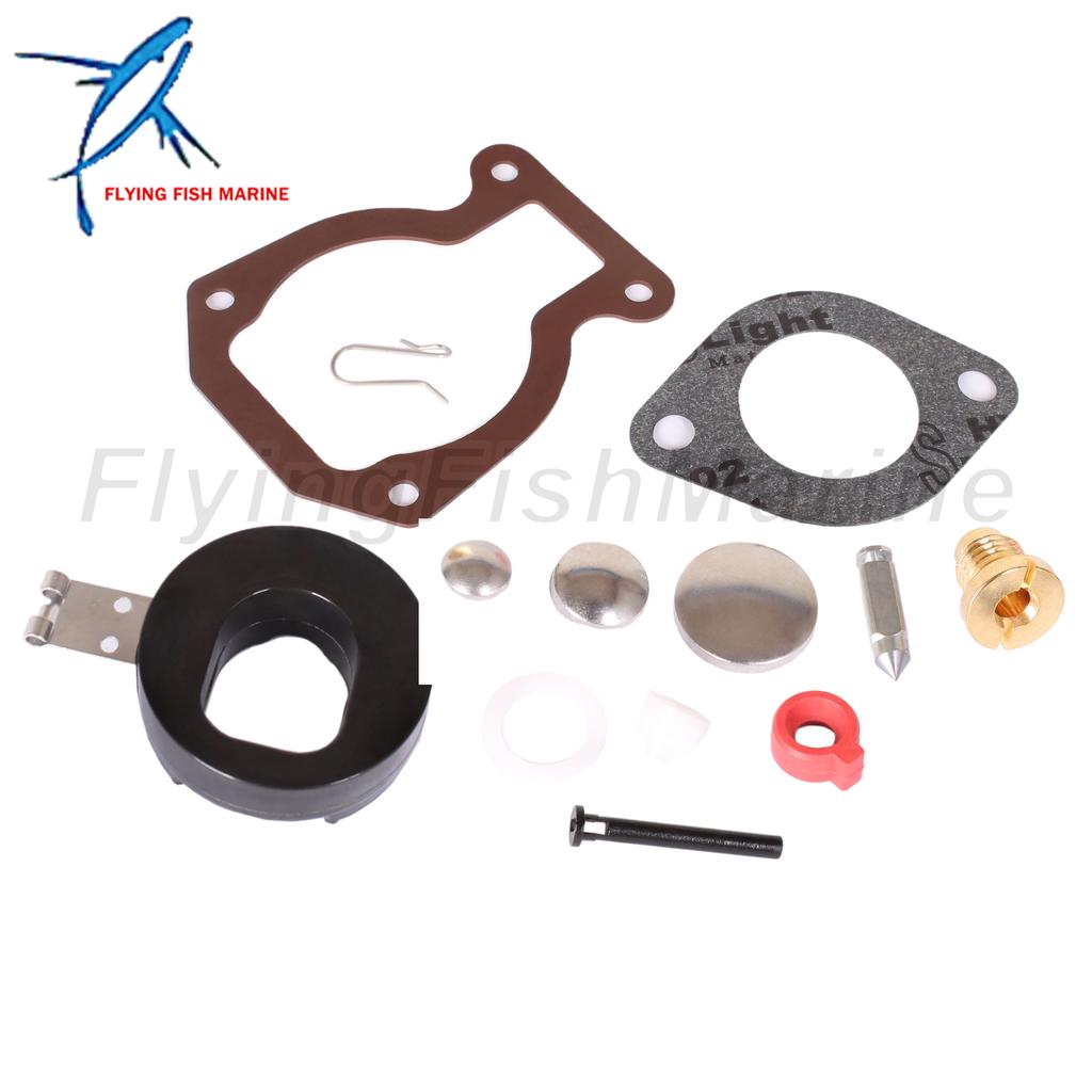 Outboard Motor 398453 398452 439072 391937 18-7223 Carburetor Rebuild Kit for Johnson Evinrude 3 4 4.5 5 6 7.5 8 9.9 14 15 HP