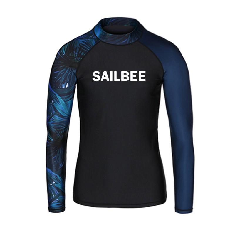 Mens Long Sleeve UPF 50 Rash Guard Top With Matching Swim Shorts Pants Set Snorkeling Surfing Swimming