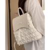 2025 Cute Drawstring Backpack with Chain - Stylish Schoolbag for College Females