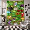 Wall TapestryPlants Vs. Zombies Art Hanging Cloth Decorative Background Cover for Room Decoration