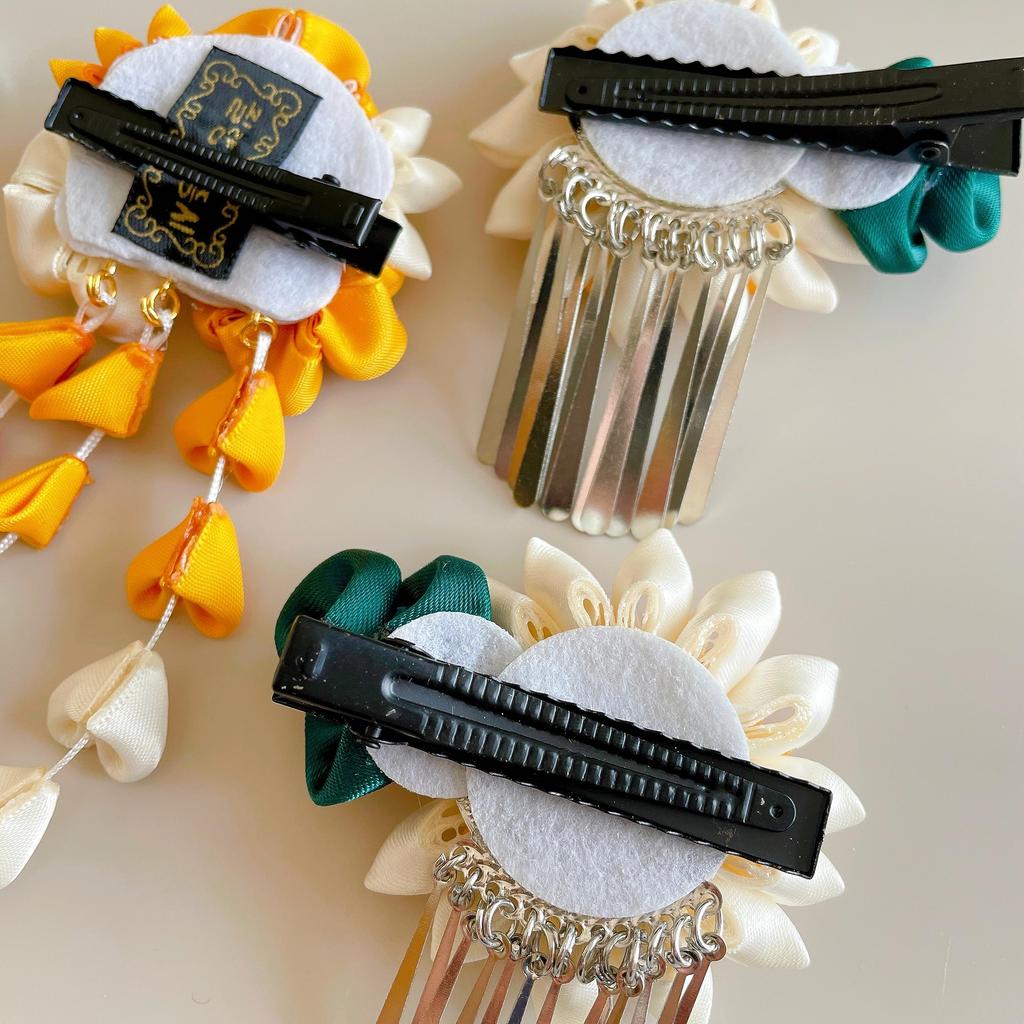 Hair Ornament Pearl Pin Head Dress for Japanese and More Tsumami-zaiku Coming-of-Age Ceremonies, Clothing, Graduations, Shichi-Go-San,