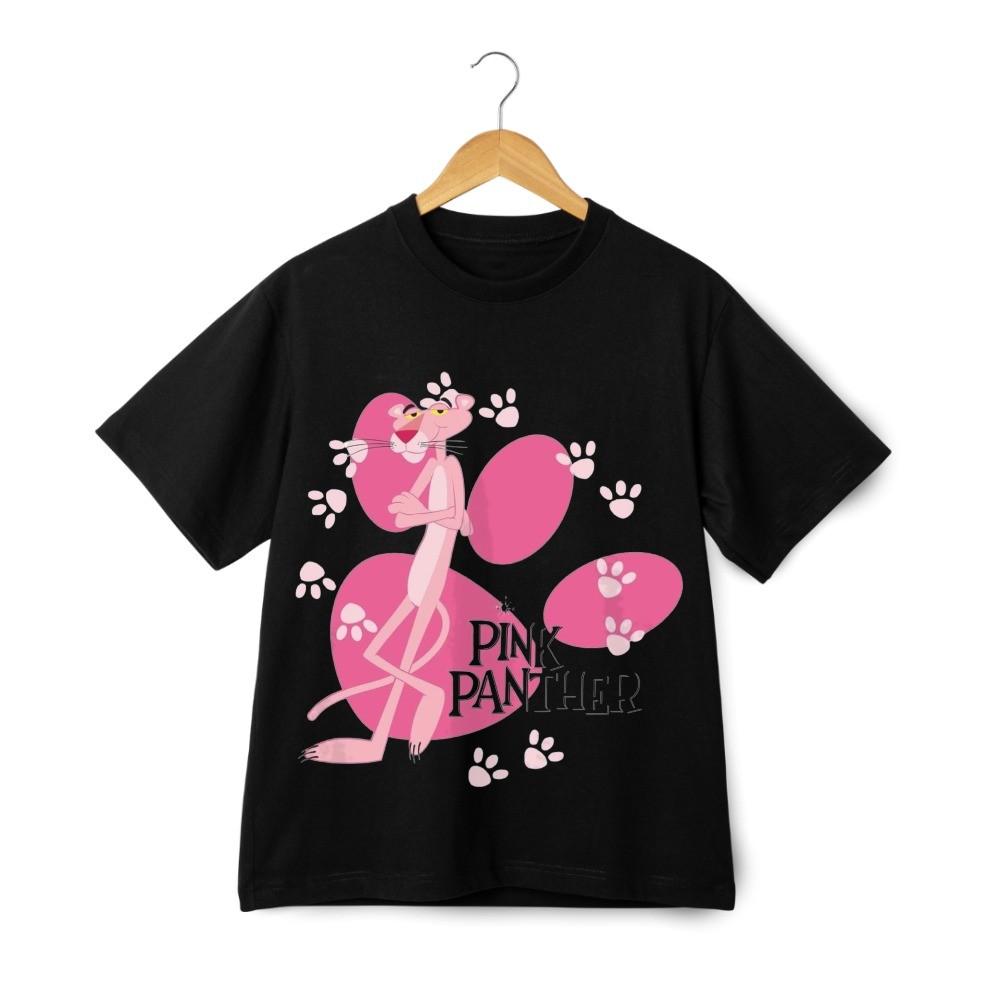 

Pink Panther Paw Print Swag T-shirt - Coolest Retro Vibes Unisex Tee Streetwear 4XL