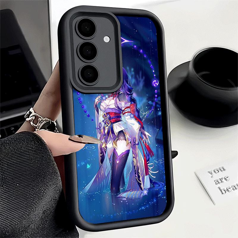 

Phone Case for Samsung Galaxy S26 S25 Ultra S24 FE Genshin Impact Raiden Shogun Shell S23 Plus S22 + S21 S20 5G Soft Silicone Fu Samsung S20