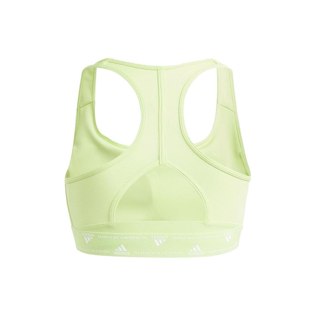 (WMNS) adidas Powerreact Training Medium-Support Bra 'Green' Women's IK0165