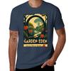 The Garden of Eden  Vintage Travel Poster TShirt Light Athletic Short Sleeve Tee Shirt