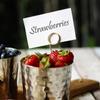 Scissor Shaped Bamboo Eco-friendly Appetizers Picks Cocktail Skewer Ring Toothpick Fancy Sticks