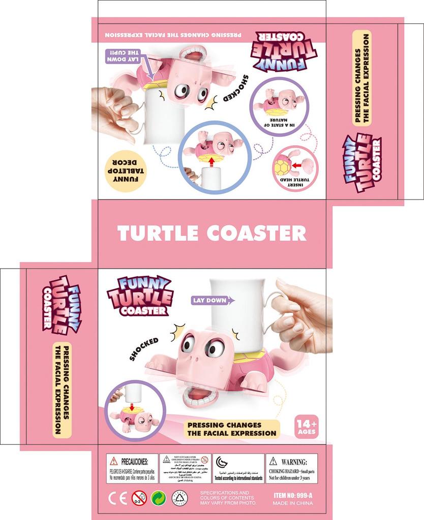 Creative Turtle Cartoon Desktop Ornament - Funny Staring Contest Prank Toy