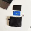 Double Zipper Mesh Earphone Protection Bag Coins Storage Keys Credit Card Holder Pouch Travel Wallet with Lanyard