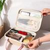 EVA Cosmetic Bag Suitcase Large Capacity Portable Cosmetic Case Handheld Makeup Bag  School