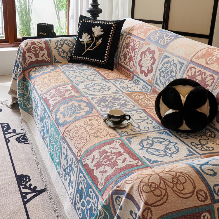 

Полотенце для дивана, нескользящее, устойчивое к пятнам, цельный чехол для дивана в этническом стиле, универсальный чехол для дивана, тканевый чехол High Sense 180*230cm