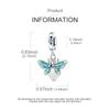Dreamy Blue Firefly Beads Copper Original Beads Fit Originalcharms Bracelet Jewelry Diy Gifts For Women