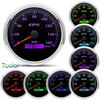 110mm GPS Speedometer 160MPH 0~8000rpm Tachometer Meter 7 Color 52mm Fuel Level Water Temp Oil Press Volt Sensor Kit 6 Gauge Set