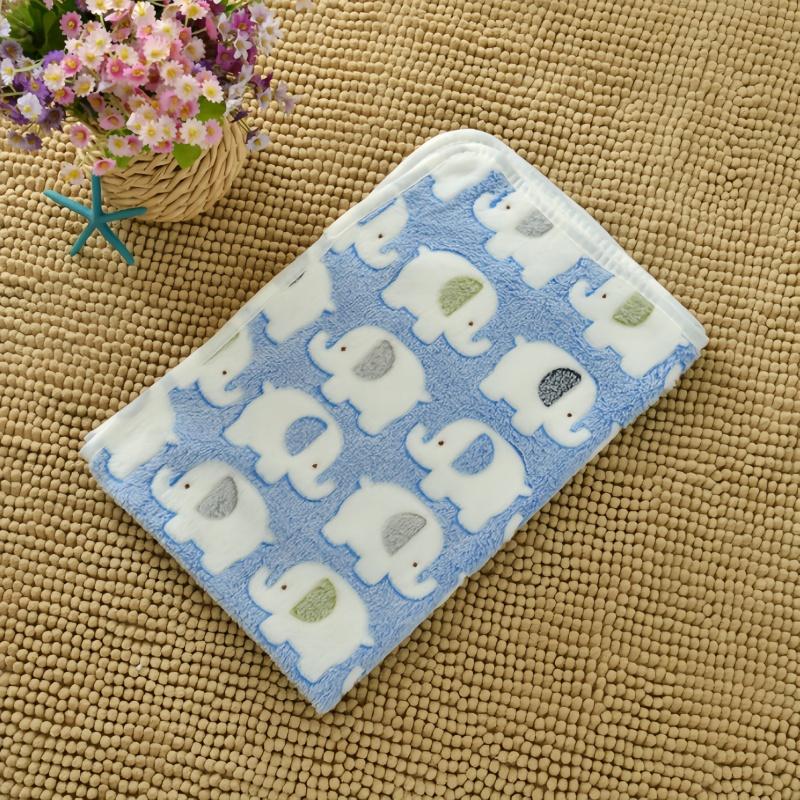 Pet Soft Sleep Mat Pet Blanket Double-Sided Fleece Cover Blanket Four Seasons General Purpose Blanket Pet Nest Mat Pet Supplies