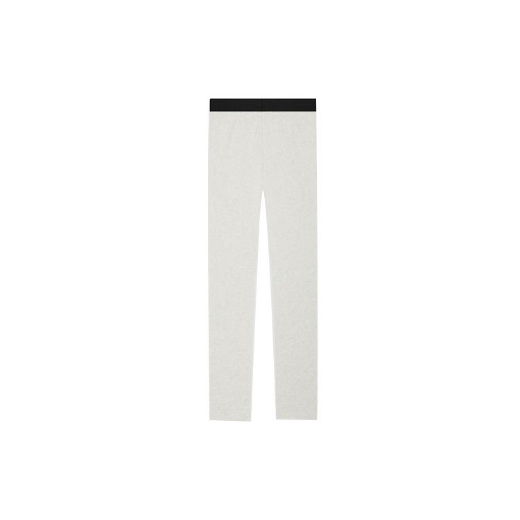 Fear of God Essentials Fleece Loungehose Hellgrau Haferflocken Logo Minimalistisch Amerikanisch Schwergewicht Jogginghose Unisex Hose FOG-SS21-607