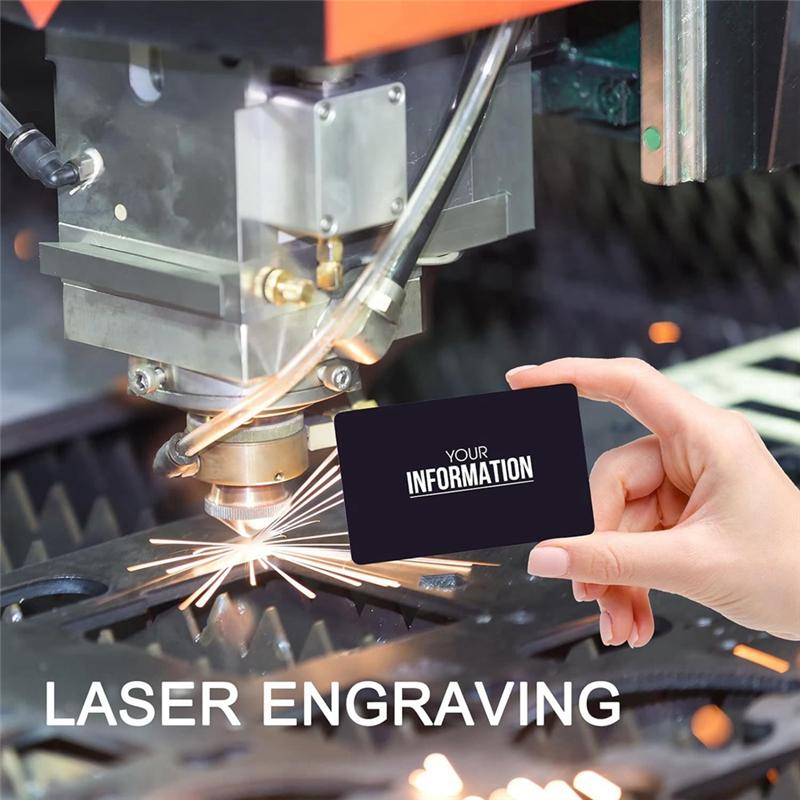 Good-100Pcs Blank Metal Business Cards 86 X 54 X 0.45Mm Anodized Aluminum Sheet Name Card For Laser Engraving DIY Cards Durable