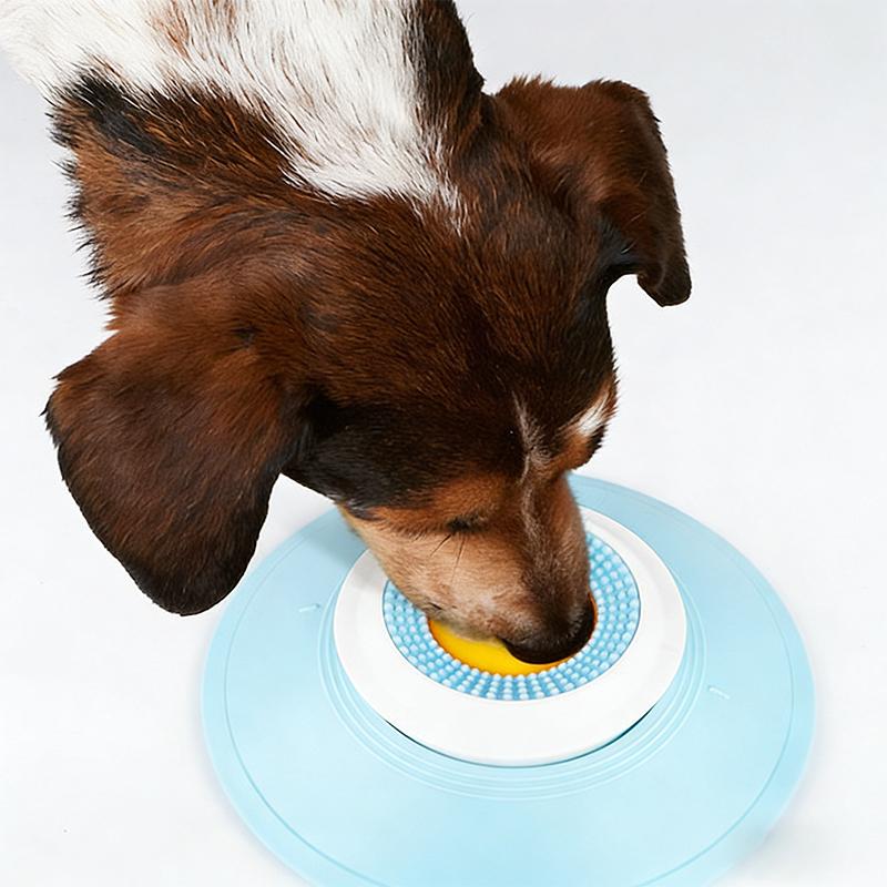 Slow Feeder Interactive Pet Puzzle Toy with Licking Mat & Tongue Cleaning, Suitable for Dogs, Kittens, Corgi, Cats & Multiple Br