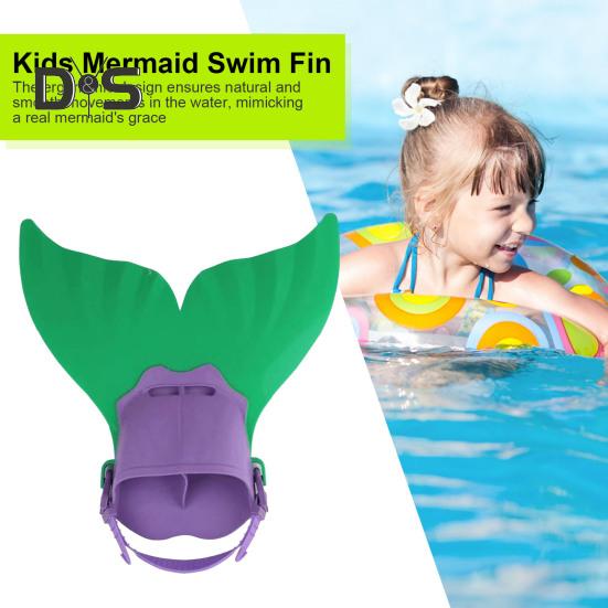 Pratica di nuoto con pinne da sirena Costumi da bagno con coda di sirena regolabili con pinne da sirena Aiuto per l'allenamento del nuoto Attrezzatura da nuoto leggera per bambini