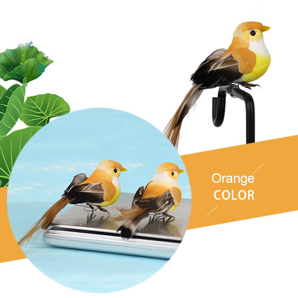 12pcs Small Fake Birds for Crafts, Bird Figures Cute Animal Model Ature Bird Figurines Tiny Bird Figurines Tree Binding Artificial Bird Decor