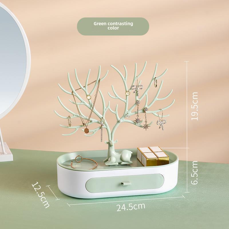 

Креативный настольный органайзер для украшений и сережек в форме оленьих рогов