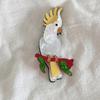 Eye Catching Sophisticated Acrylic Parrot Pin Portable Jewelry Accessory for Themed Event Stylish Outfits Casual Wear