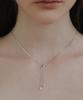 Tatiana (Silver 925) Heart Tail Drop Tie Necklace Nz2431