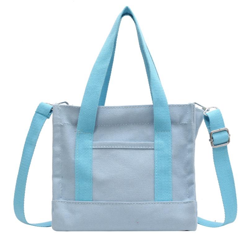 Popular New Canvas Bag Casual Simple Portable Messenger Bag Women's Shopping Shoulder Bag