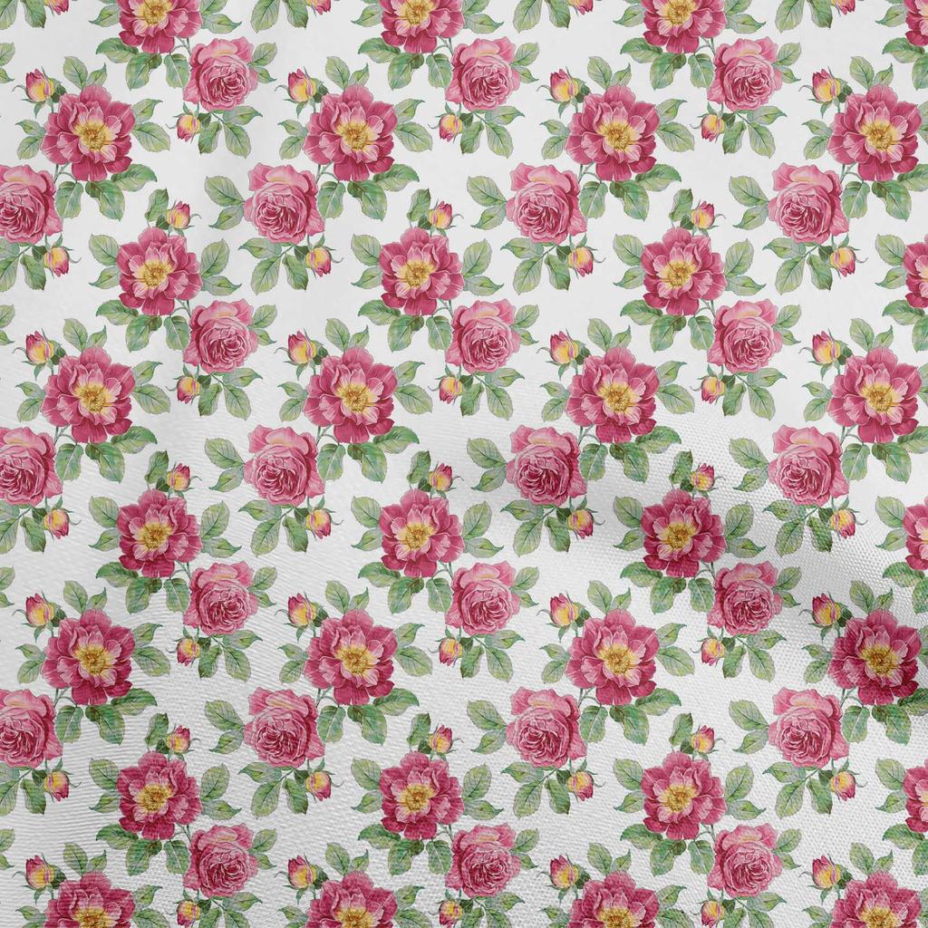 oneOone Georgette Viscose Black Fabric Florals Sewing Material Print Fabric By The Yard 42 Inch