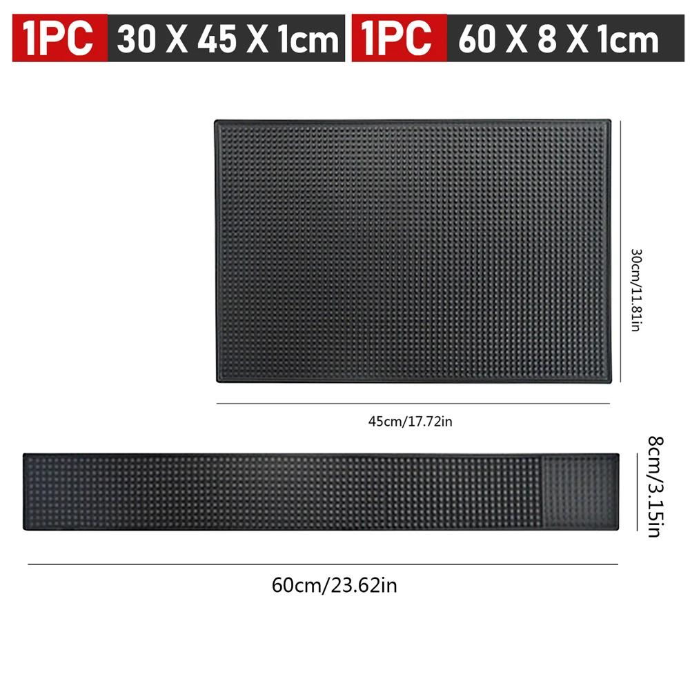 Tapete de Bar Borracha Tapetes de Bar de Café Antiderrapante PVC Tapete para Copo Impermeável Resistente ao Calor Tapete Escorredor para Bar Café Barista Coquetel Bartender