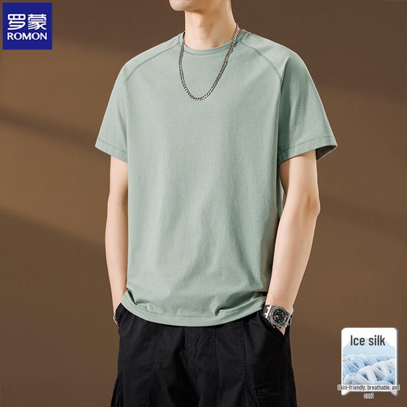 

Мужская футболка Romon с коротким рукавом из ледяного шелка 2XL