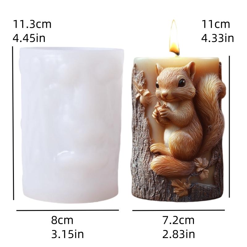 

3D Penguin Couple Relief Cylinder Candle Silicone Mold Cute Penguin Resin Mould Valentine s Day Gift Rabbit Cement Gypsum Molds