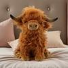Highland Bull Simulation Plush Toy Bag Doll Hanging Decoration Home Interior Bedroom Decoration Ornament Birthday Festival Gift