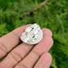 Natural Swiss Blue Topaz Solitaire Flower Adjustable Ring 925 Silver For Women