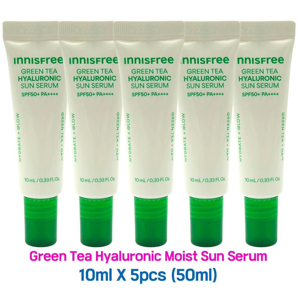 

5 шт._[INNISFREE] Увлажняющая солнцезащитная сыворотка с гиалуроновой кислотой и зеленым чаем 10 мл (SPF50 + / PA ++++) Образец 10ml X 5pcs (50ml)