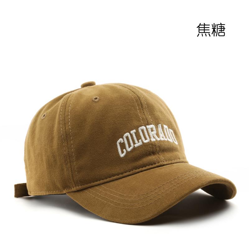 Hat Japanese fashion popular retro female alphabet embroidered cap outdoor men's sports and leisure sunshade baseball cap