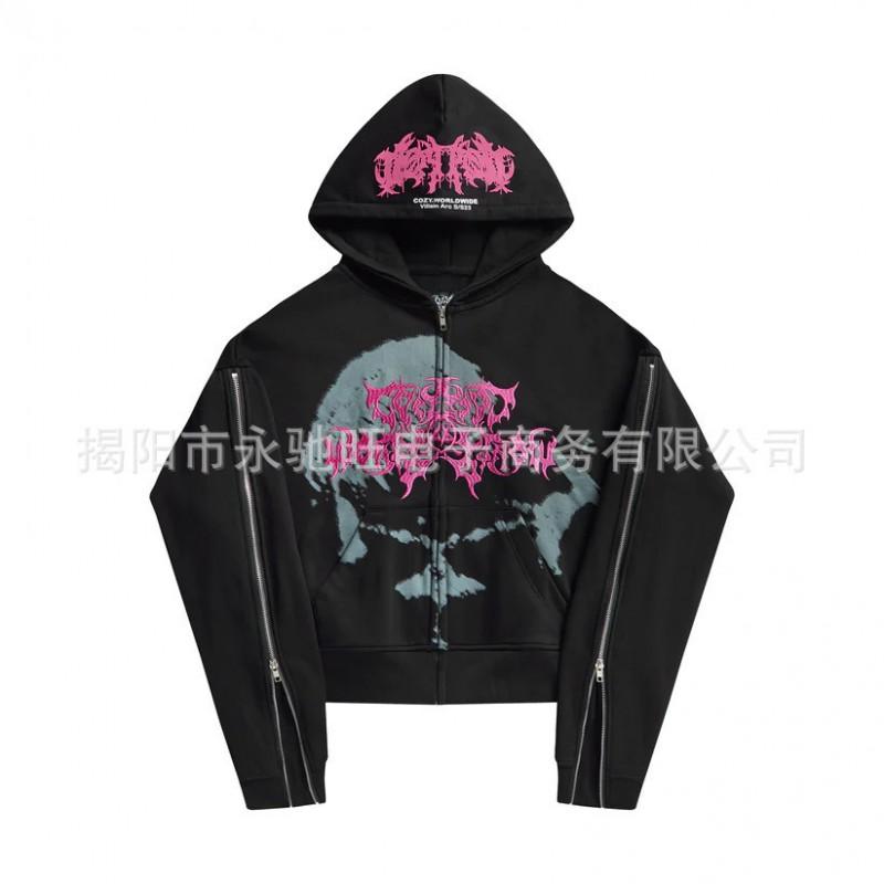 Unisex Oversized Hooded Sweatshirt With Graphic Print Hip Hop Streetwear Loose Fit Pullover Fall