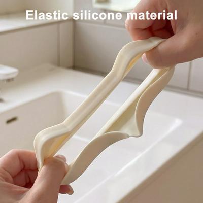 Garde-éclaboussures Silicone pour Robinet Mignon Dessin Animé Capte-gouttes avec Trou d'Écoulement Flexible Facile à Installer Tapis de Robinet pour Évier de Cuisine Salle de Bain